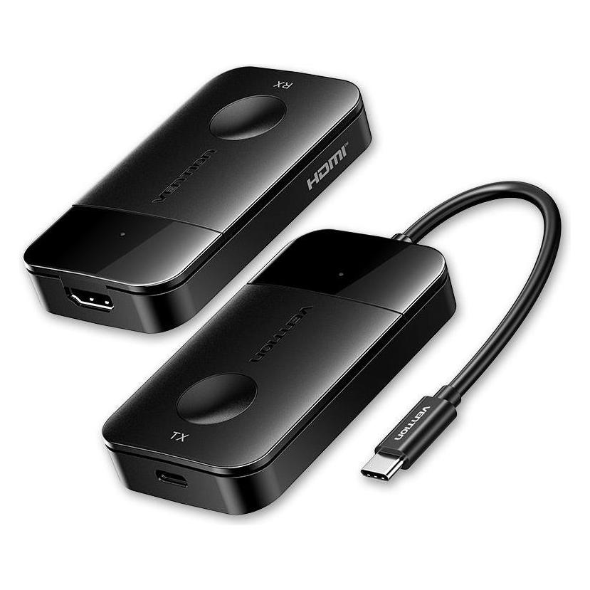 Vention Wireless Transmitter and Receiver USB-C to HDMI 0.15 (Black) (50 m) (1675848291)