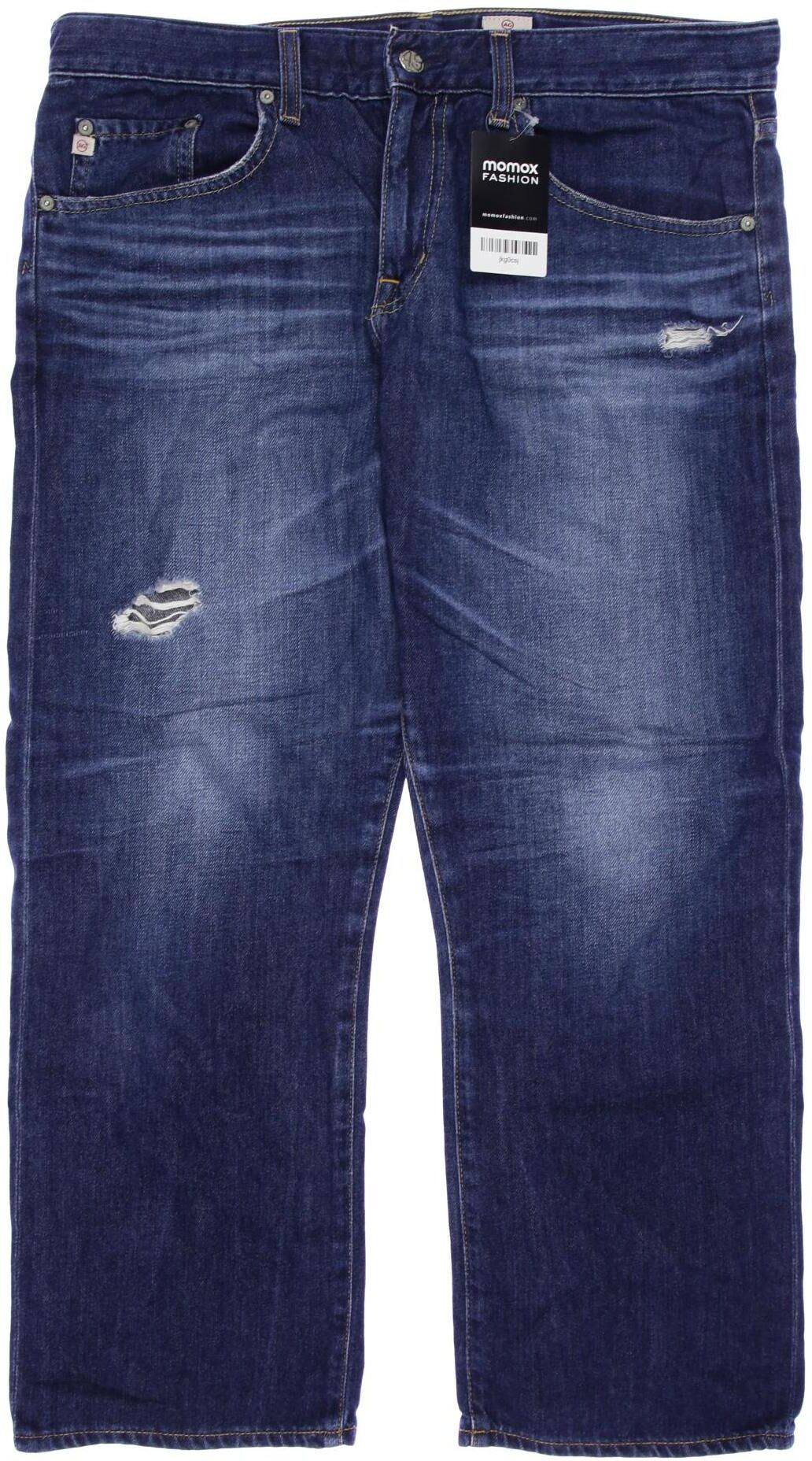 AG Adriano Goldschmied Damen Jeans, Marineblau, Gr. W35, kein / Etikett - Second Hand