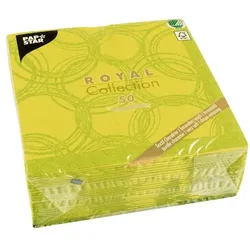 Papstar Servietten »Royal Collection Bubbles« grün, 40x40 cm