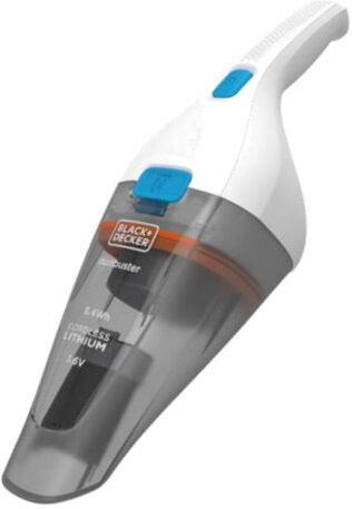 Black & Decker NVC115JLEW aspirapolvere senza filo Grigio, Bianco Senza sacchetto
