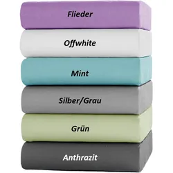 DREAMTEX Aloe Vera Jersey Spannbetttuch, ca. 140-160x200cm
