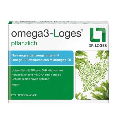 Omega3-Loges pflanzlich Kapseln 60 St