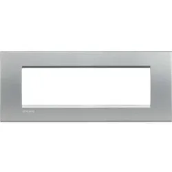 Legrand LNA4807TE Abdeckrahmen LIVINGLIGHT für Kompaktinstallation, 7-modulig, Farbe: Tech