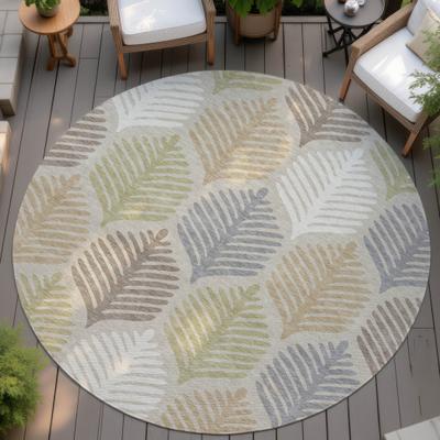 Addison Rugs Machine Washable Indoor/ Outdoor Modern Fern Chantille Rug