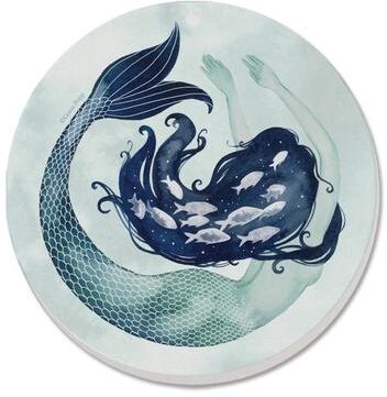 CounterArt 4 Pack Absorbent Stone Coasters with Protective Cork Backing Made in The USA Absorbent Easily Wipes Clean