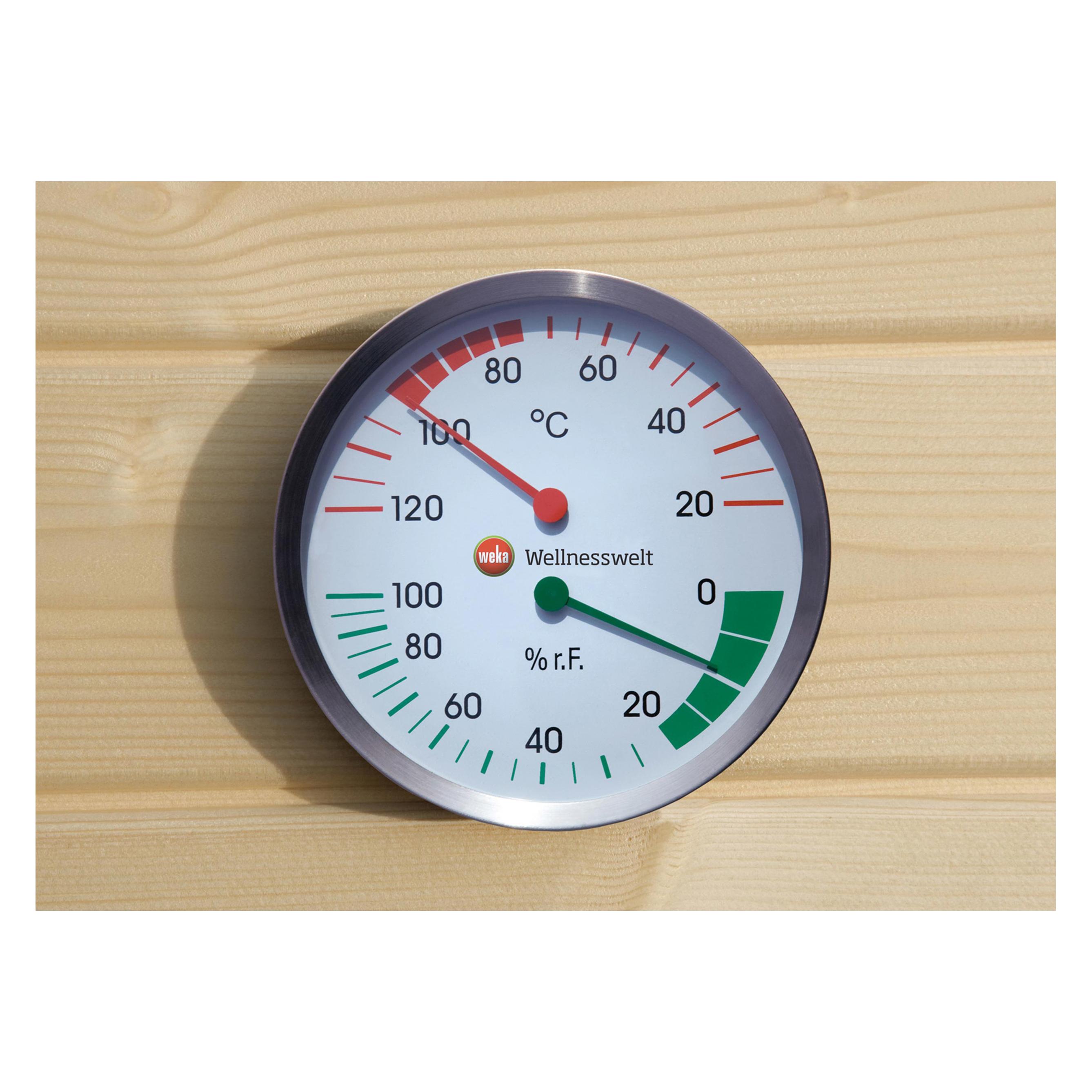 Weka Holzbau Sauna Klimamesser Weka mit Hygrometer und Thermometer (500.0103.00.00)