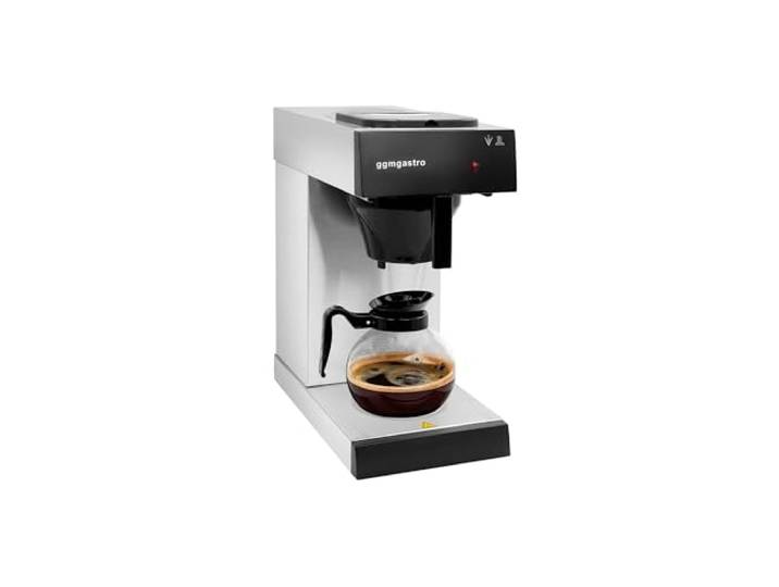 GGM Gastro Filterkaffeemaschine 1,8 L mit 2 Warmhalteplatten Robuste Edelstahlkonstruktion, ideal für den Dauereinsatz, zeitsparende Reinigung, sofort betriebsbereit