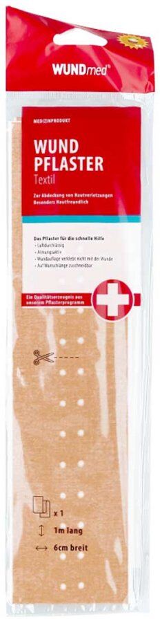WUNDmed Wundpflaster Textil 6 cmx1 m Streifen 1stk