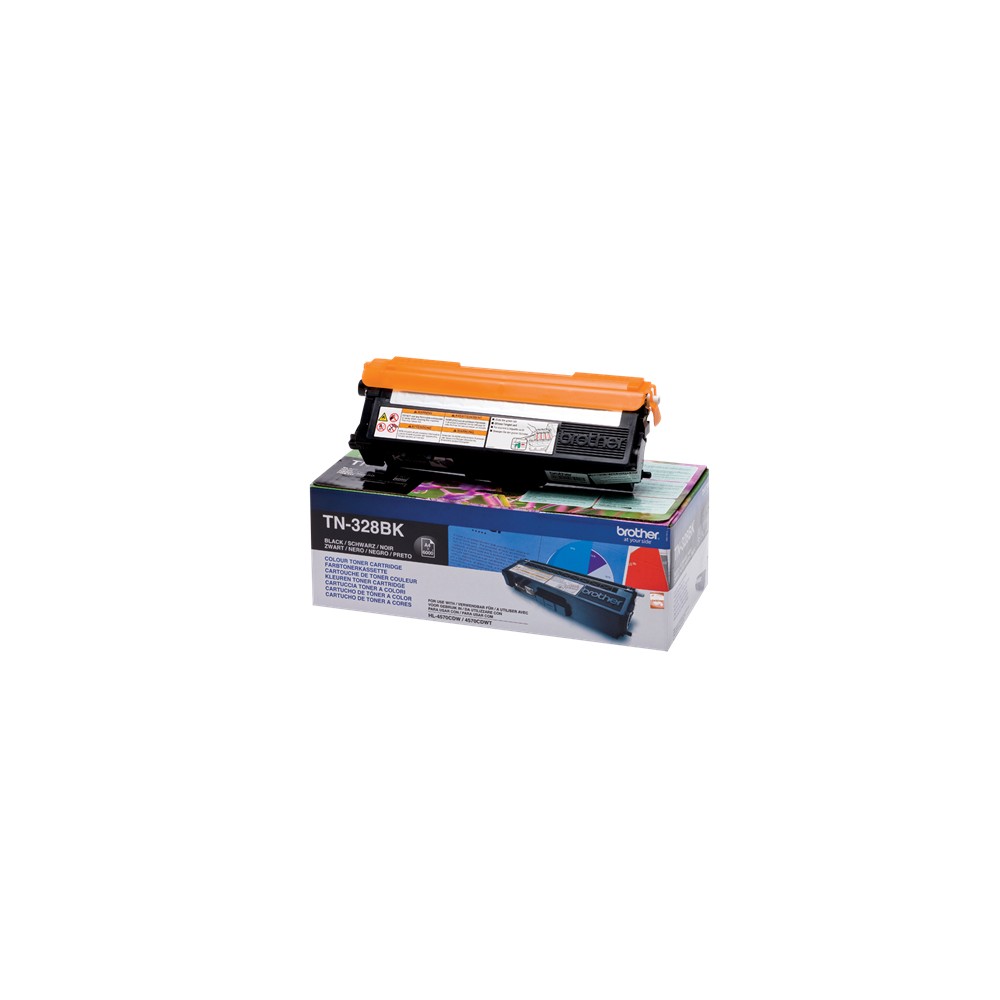 Brother TN-328BK Laserdruck Tonerkartusche - Schwarz - Original - 1 / Pack - 6000 Seiten