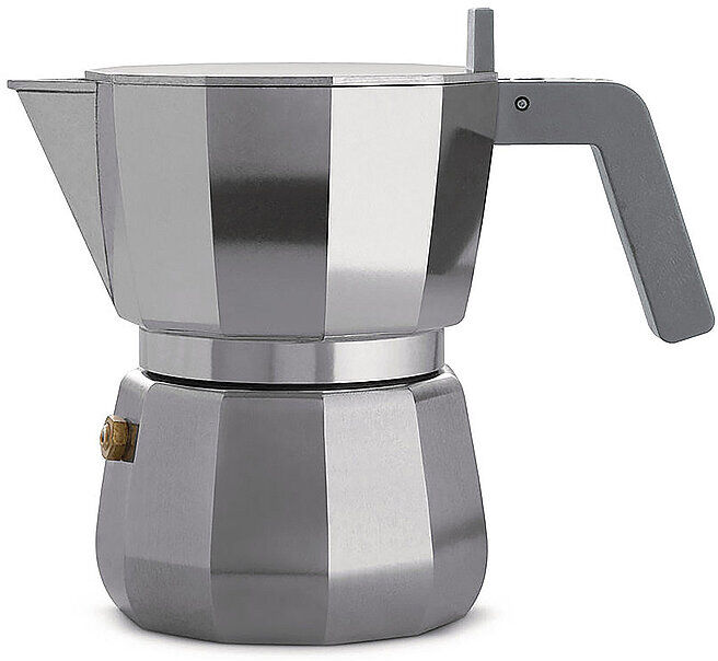 Alessi Espressomaschine Moka 3 Tassen grau B