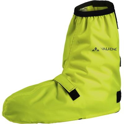 Fahrrad-Überschuh VAUDE "BIKE GAITER SHORT", Gr. 47/49 (XL), gelb (neon gelb), Schuhüberzieher, mit reflektierenden Elementen, wasserabweisend