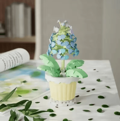Inspire Picks DIY Eternal Flower Building Blocks Creative Assembling Toy For Kids & Decorative Gifts hyacinth