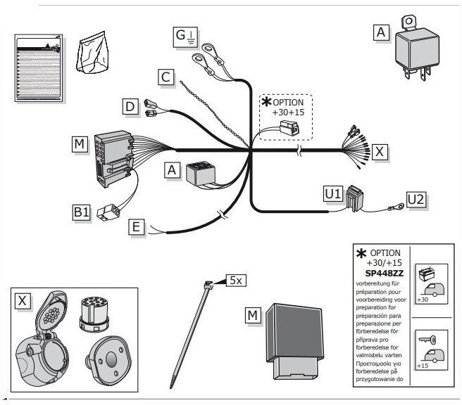 FAISCEAU SPECIFIQUE 13 BROCHES POUR BYD TANG (06/21-04/24)