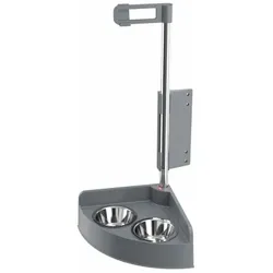 Hailo Futterstation 3291001 Katze mit zwei Näpfen verstellbar