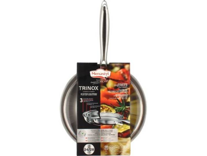 Menastyl - Batterie De Cuisine 2 Poeles Trinox 24/28cm
