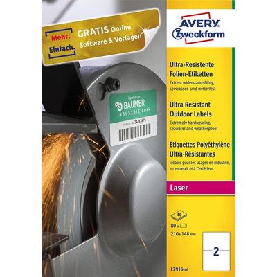 AVERY Zweckform Ultra-Resist. Folien-Etiketten, 210 x 148 mm