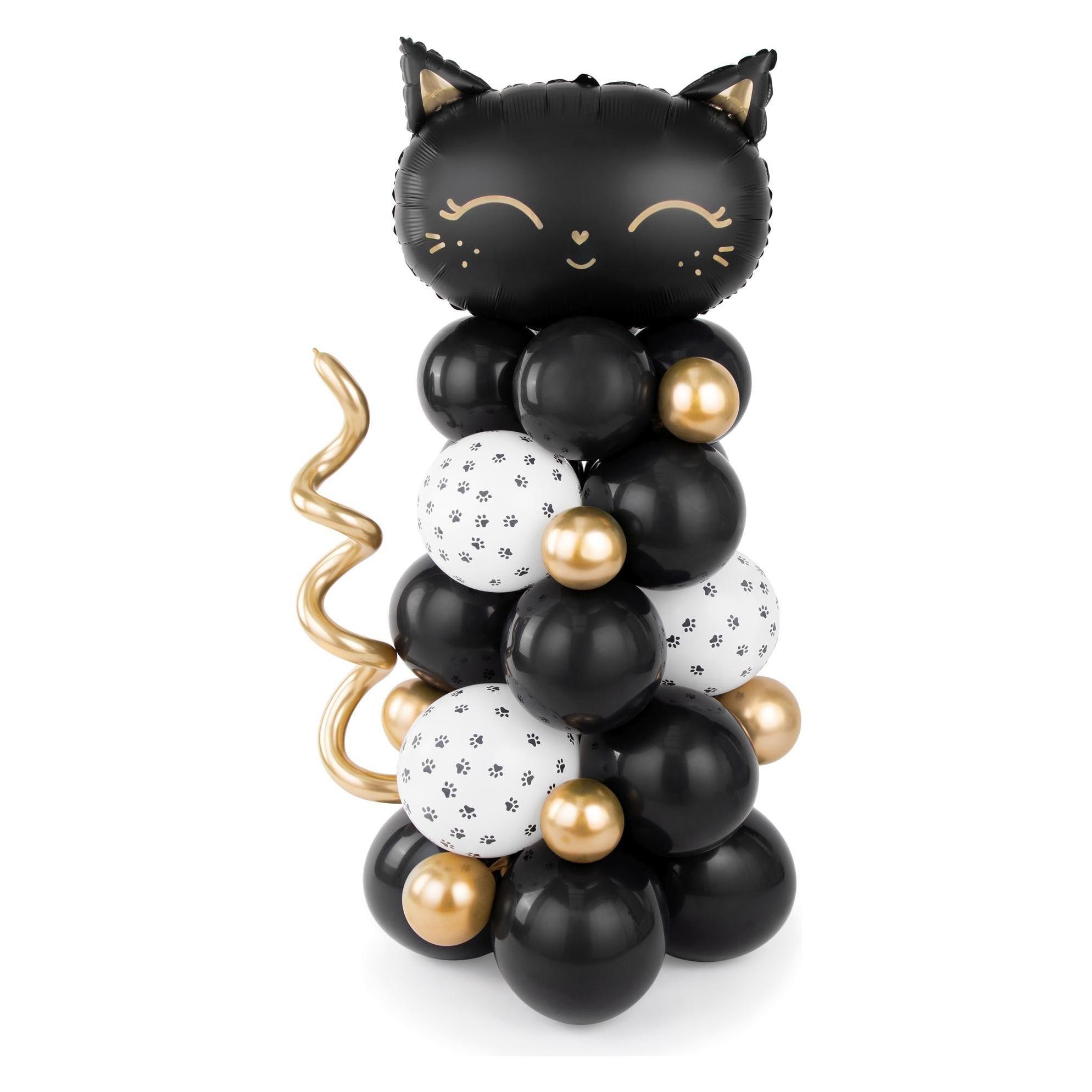 Partydeco Ballon-Set Schwarze Katze (1x) (GBN11)