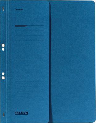 FALKEN Ösenhefter, für DIN A4, halber Deckel, 1 Stück, blau