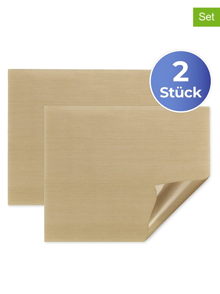 Wenko 2er-Set: Backmatten in Beige - (L)36 x (B)42 cm - onesize