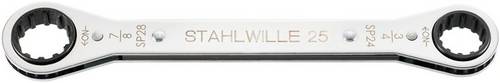 Stahlwille 41570810 25ASP 8 X 10 RATSCHENRINGSCHLUESSEL Doppel-Ringratschenschlüssel-Satz Schlüsselweite (Zoll) 1/4" - 5/16"