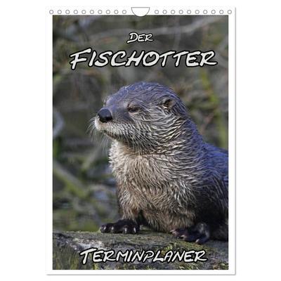Der Fischotter-Terminplaner (Wandkalender 2026 DIN A4 hoch), CALVENDO Monatskalender