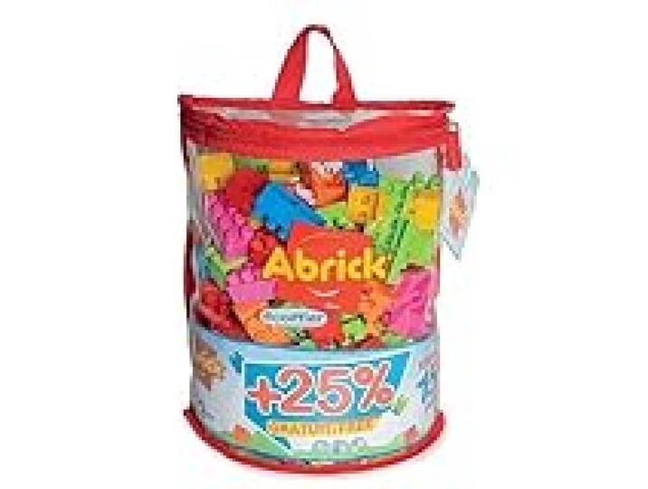 Ecoiffier Abrick 7600000839 Sac de 150 Briques, kit de Construction pour Enfants avec Grandes Briques colorées, Sac avec Fermeture éclair réutilisable, à partir de 18 Mois