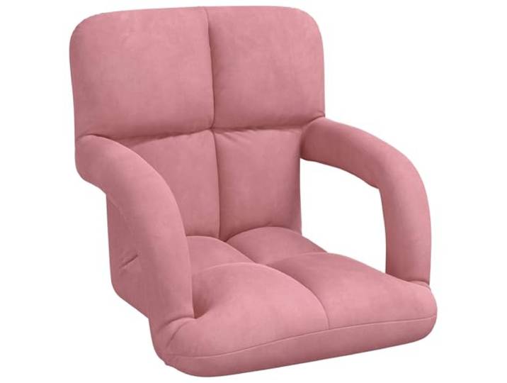 Makastle Verstellbarer Fußsessel Rosa Samt