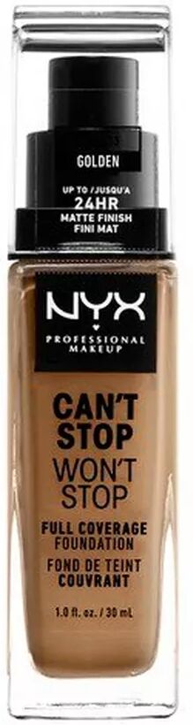 NYX-PROFESSIONAL-MAKEUP - Full Coverage Foundation - Can't Stop Won't Stop, One Size, Golden