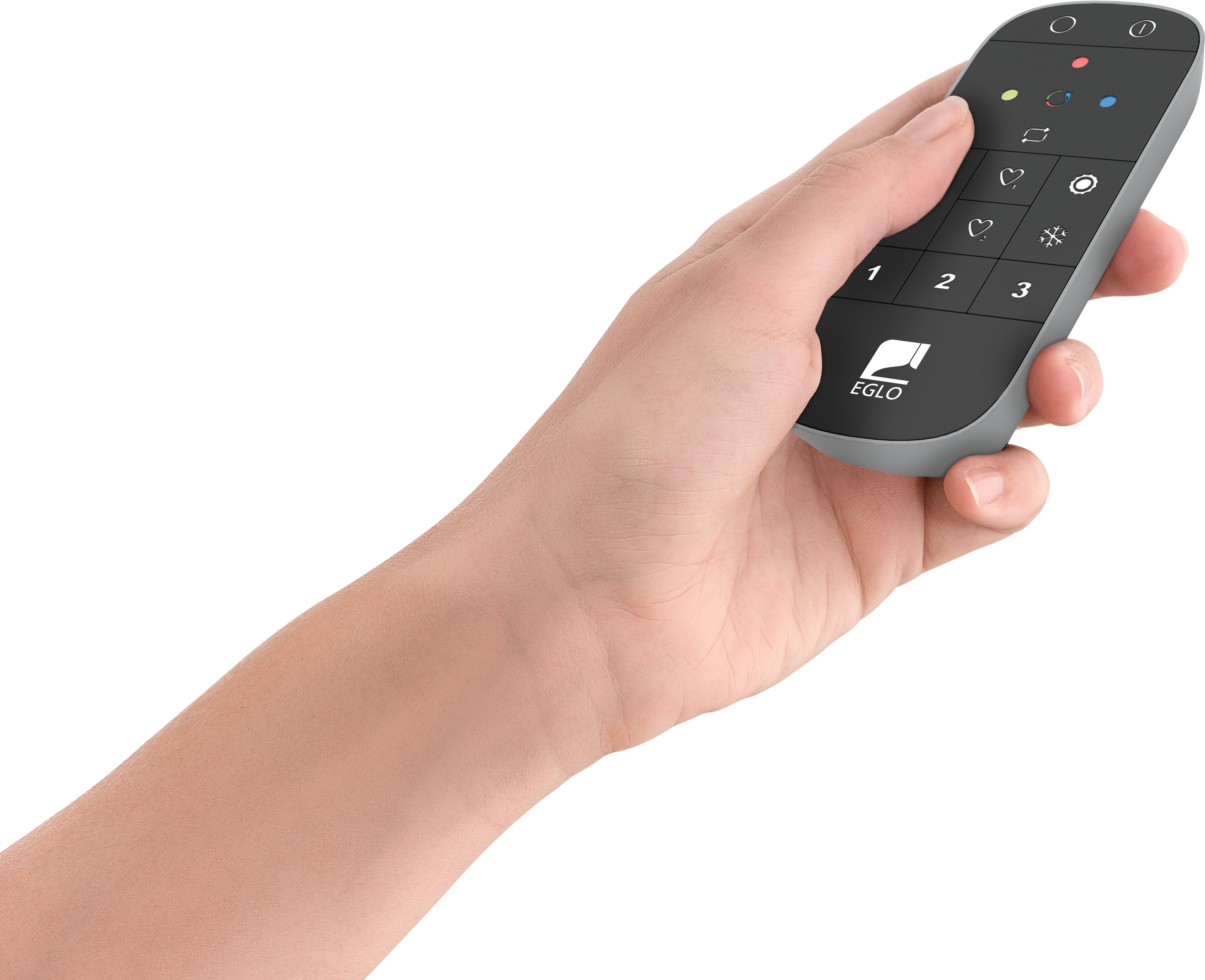 EGLO Smart-Home-Fernbedienung "CONNECT Z REMOTE Fernbedienung, Zubehör, ZigBee 3.0, batteriebetrieben", grau, B:5,4cm H:1,8cm L:12,2cm, Fernbedienungen, Inkl. Wandhalterung und Batterie, 12,2x5,4x1,8 cm, steuerbar über 15m, Smart-Home-Fernbedienung