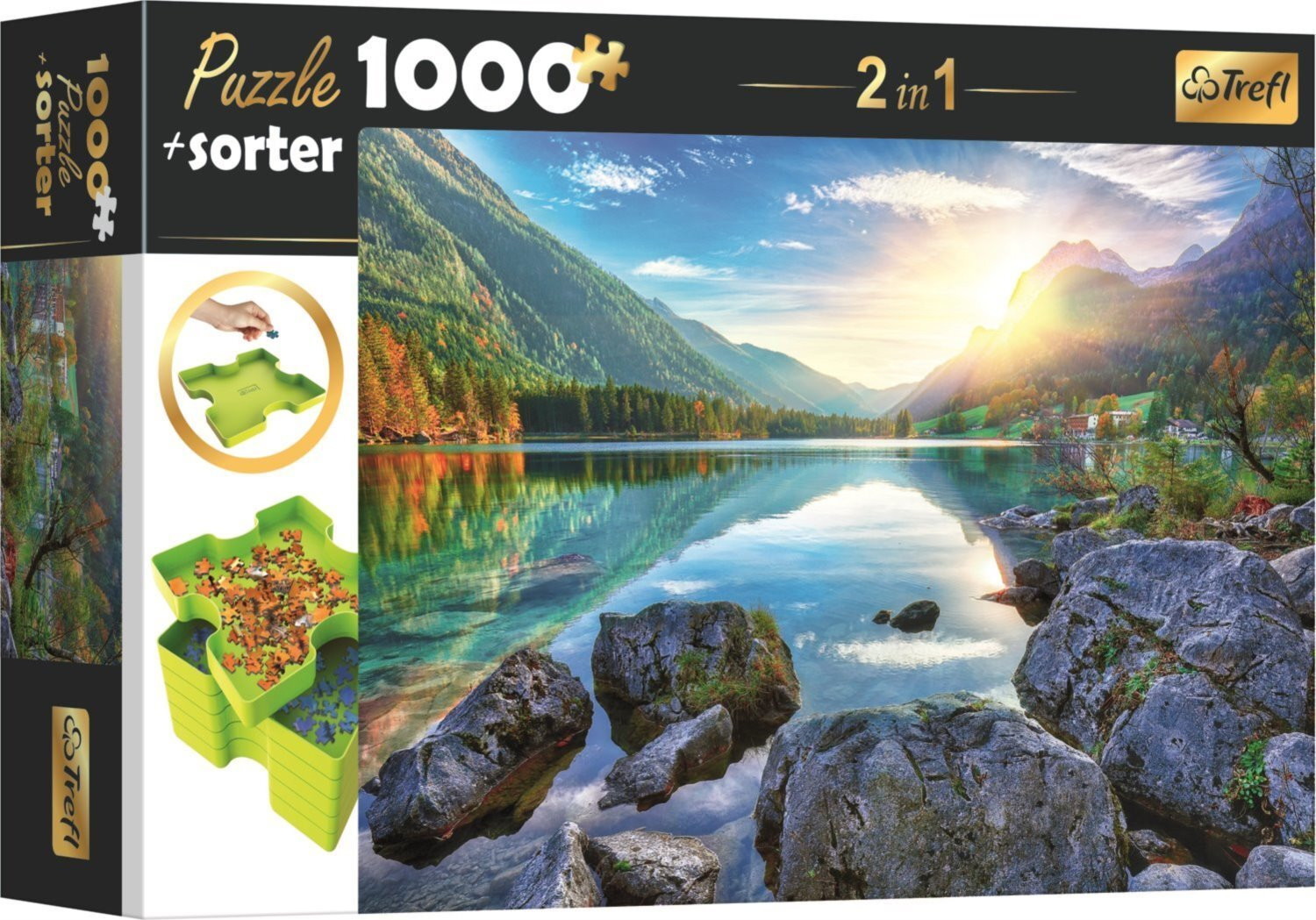 TREFL Puzzel met sorteerbak 2-in-1 Hintersee Duitsland 1000 stukjes