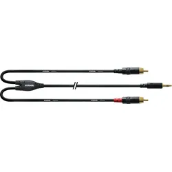 CFY-WCC 0,9 - Y-Adapterkabel, Klinkenstecker auf 2x Cinch, 0,9 m