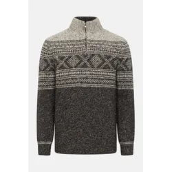 Fisherman out of Ireland Troyer Herren Pullover Grau Weiß Norweger