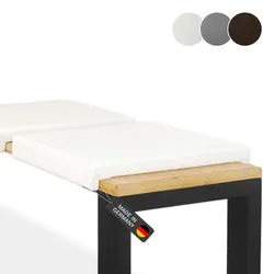 Lycce Klemmkissen Sitzkissen mit 2 Leisten 33cm Klemmtiefe, Kunstleder