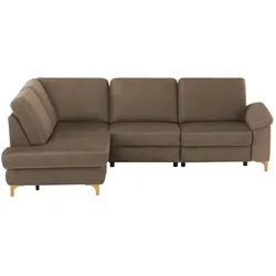 Max Schelling Ecksofa  Maximum Plus ¦ braun ¦ Maße (cm): B: 257 H: 89 T: 200.0