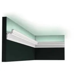 Voutenleiste 5 5x4 2 Stuck PU-Schaum-Leiste-2 Meter PFG025