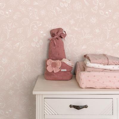 Vliestapete LITTLE DUTCH "Fairy Wonders Blossom", rosa, H:10m L:10m, Vlies, Tapeten, Design Tapeten