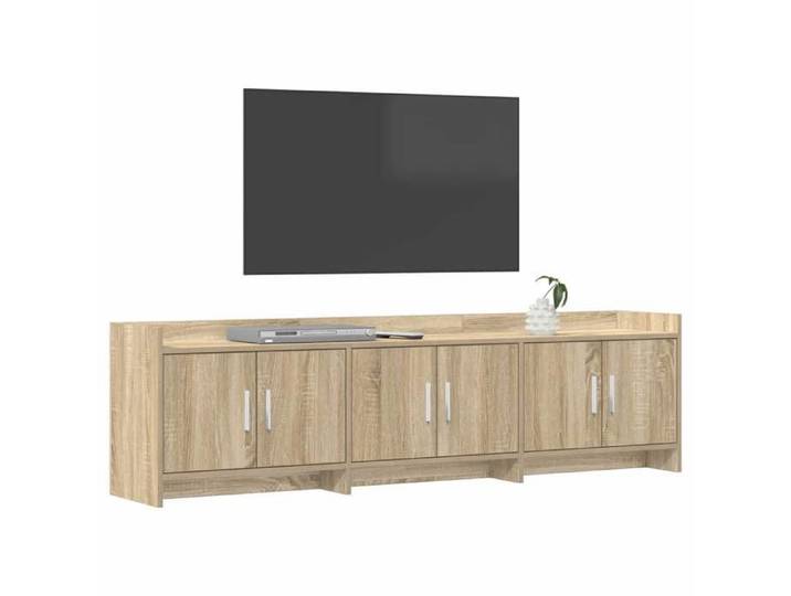 NEW Marron Meuble télé - - Meuble TV 168X33X47 cm Chêne Sonoma Bois d'ingénierie - design moderne(1parcel)4216062