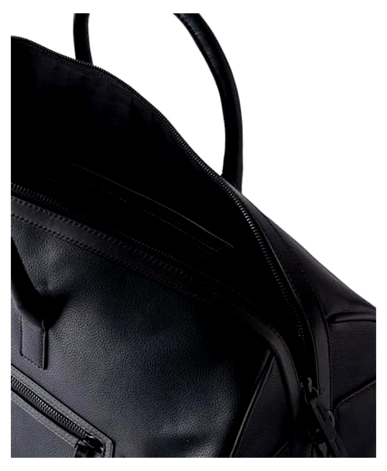LANDERS Recycled Leather Holdall Black