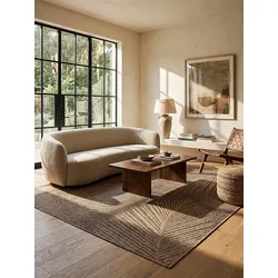 Flachgewebe-Teppich Polypropylen Natur 120x170 cm - CORDEV   Kadima