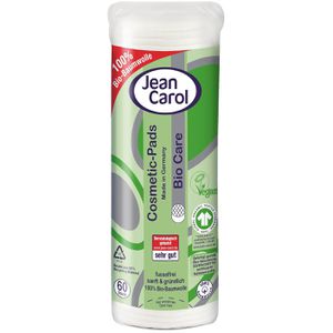 Jean-Carol Wattepads Bio Care, rund, fusselfrei, aus Bio-Baumwolle, 60 Pads