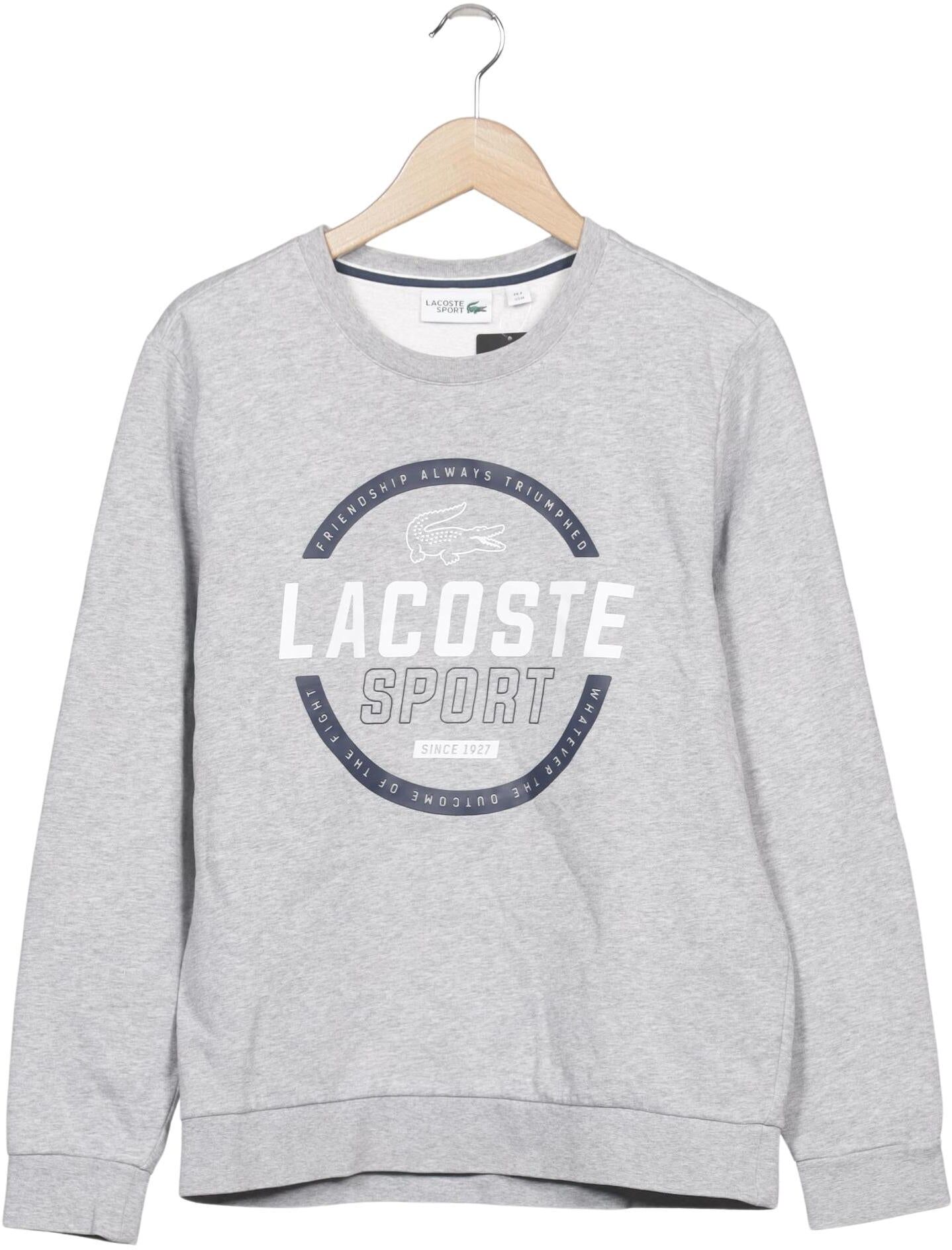 Lacoste Sport Herren Sweater, Grau, Gr. M, Synthetik / Baumwolle - Second Hand