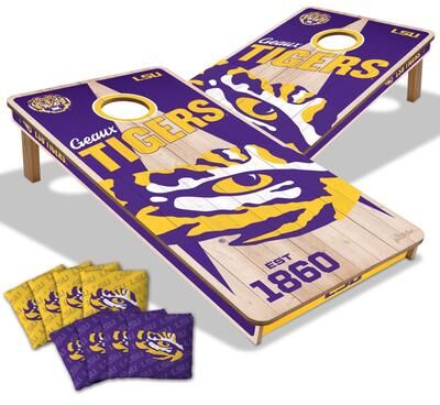 Skip's Garage LSU Tigers NCAA 2x4 Cornhole Board Set