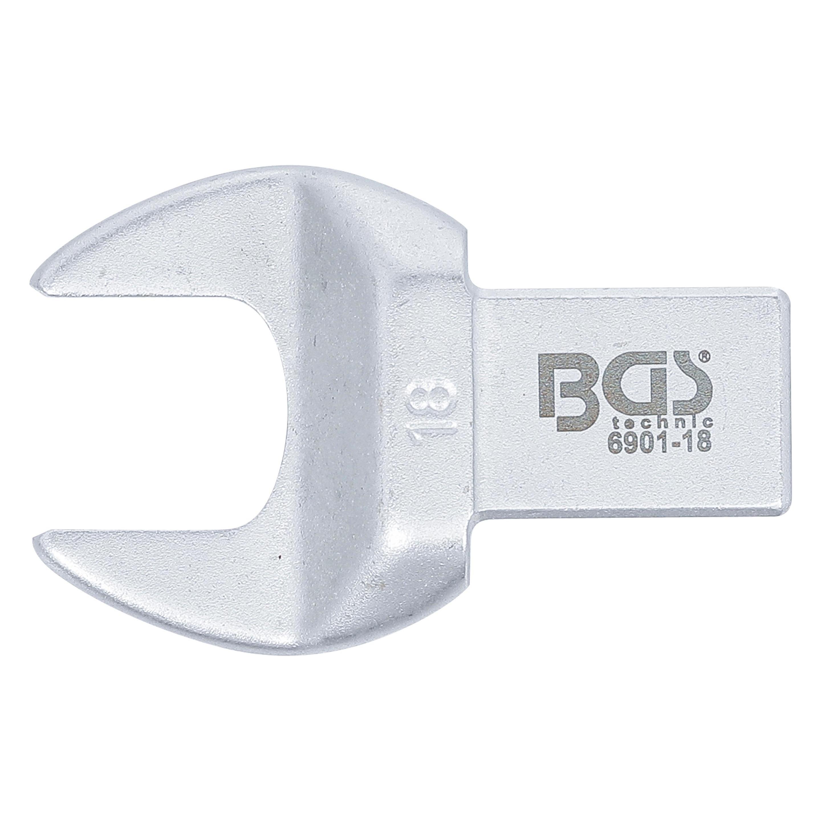 BGS Einsteck-Maulschlüssel 18 mm Aufnahme 14 x 18 mm (18 mm) (6901-18)