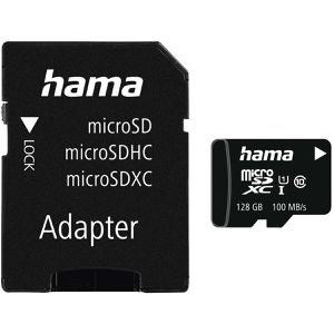 Hama Micro-SD-Karte 124158, 128GB, bis 100 MB/s, UHS-I U1, SDXC