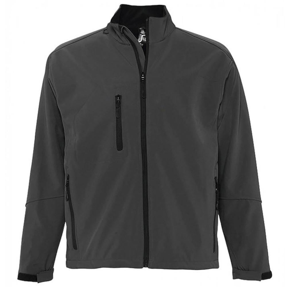 SOLS Mens Relax Soft Shell Jacket (atmungsaktiv, winddicht und wasserabweisend) (Charcoal)