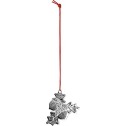 Karen Blixen Weihnachtsbaumanhänger Eichel 7 cm, silber