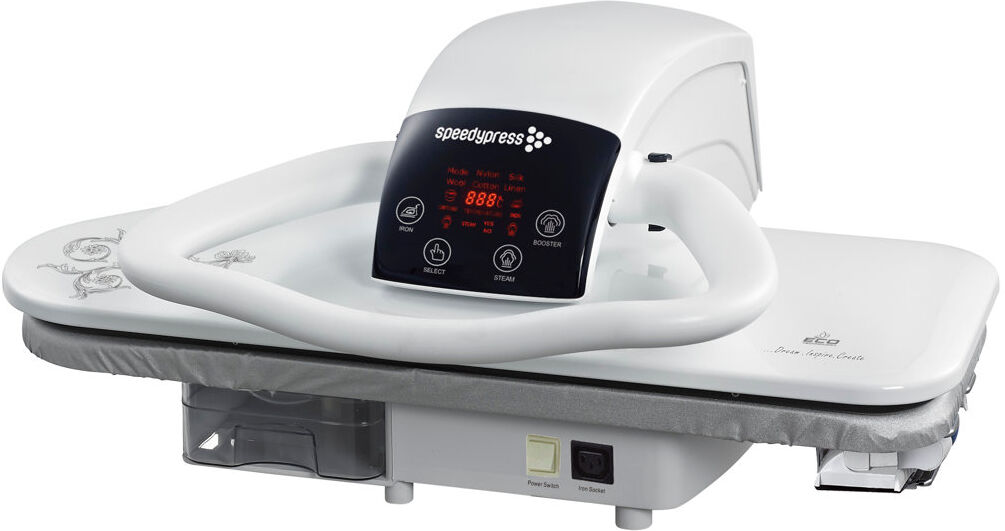 Speedypress 1600W Non Stick Soleplate Stream Press White 12kg