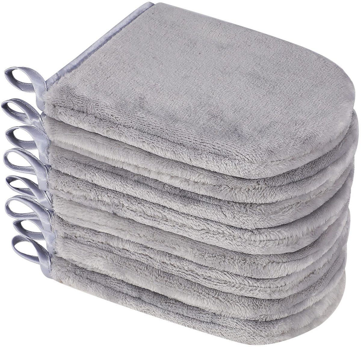 Ibenzoa Set van 8 Microvezel Washandjes en Washandschoen voor Makeup Removal