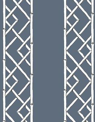 A-Street Prints Indigo Indigo Latticework Wallpaper