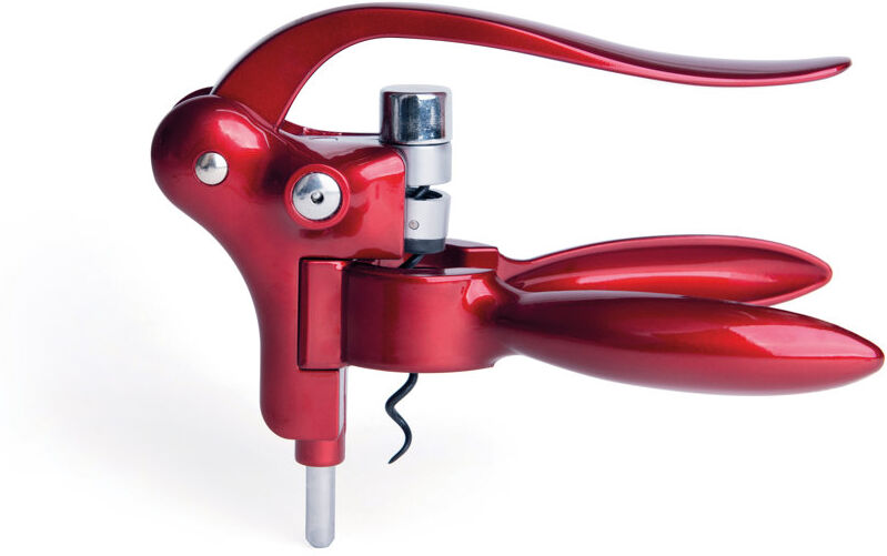 Excelsa Enoteque Gold Brass Stainless Steel Plastic Corkscrew Red 13.5cm H X 18.5cm W X 4cm D